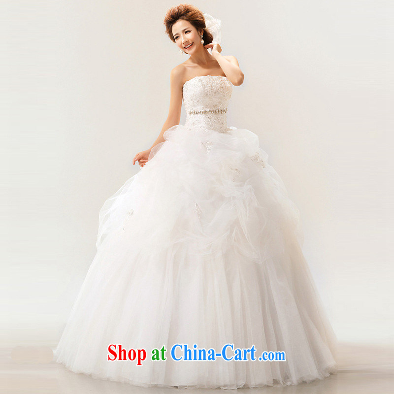 Light (at the end QM) Wedding wedding dresses sweet Mary Magdalene chest wedding dresses with straps bridal wedding dresses CTX white XXL, shallow end, shopping on the Internet