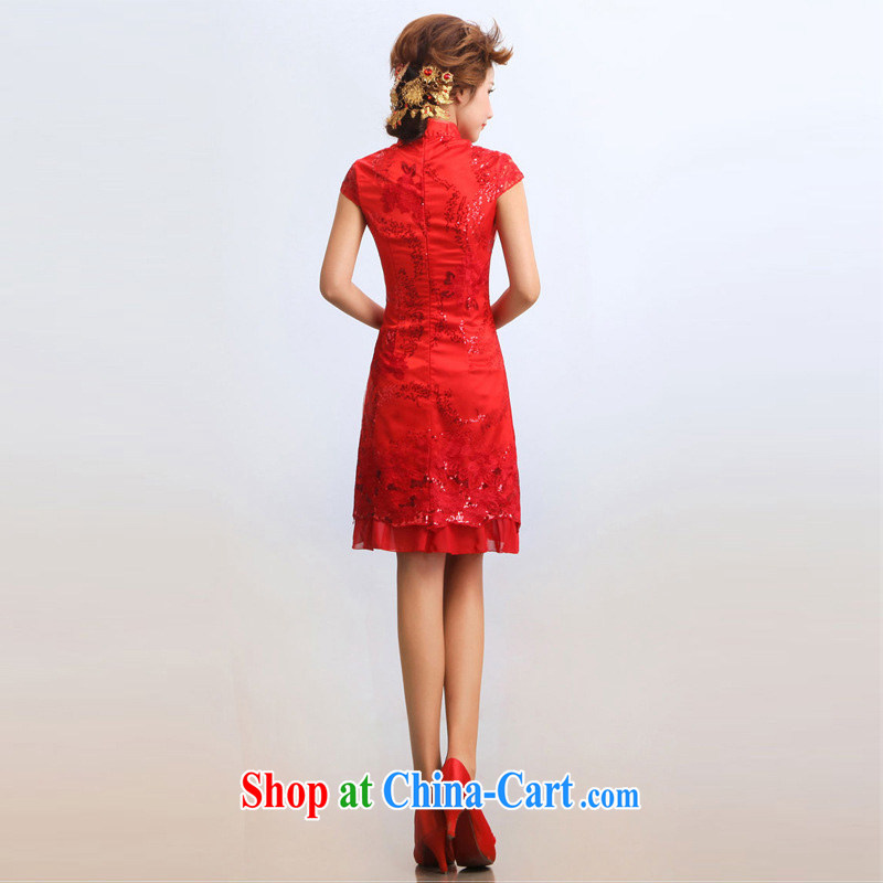 Light (at the end QM) wedding dresses bride's improved performance wedding service bridal dresses CTX red XXL, shallow end, shopping on the Internet
