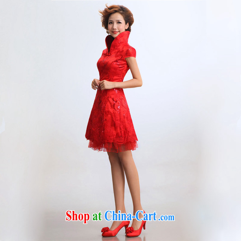 Light (at the end) QM short dresses bridal wedding wedding dresses bridal dresses CTX red XXL, shallow end, shopping on the Internet