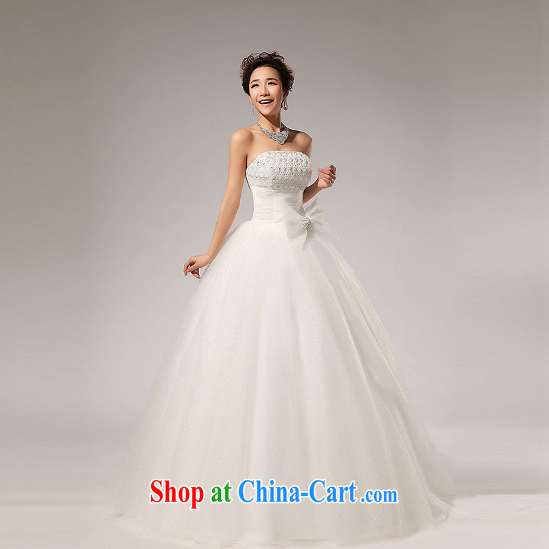 Light (at the end QM) Wedding wiped chest Korean wedding dresses CTX HS 59 m White XXL, shallow end, shopping on the Internet