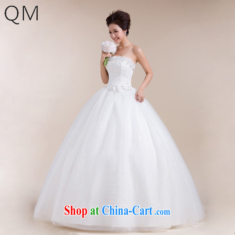 Shallow end _QM_ Wedding erase chest butterfly end waist wedding dresses simple wedding dresses CTX HS 553 meters white XXL