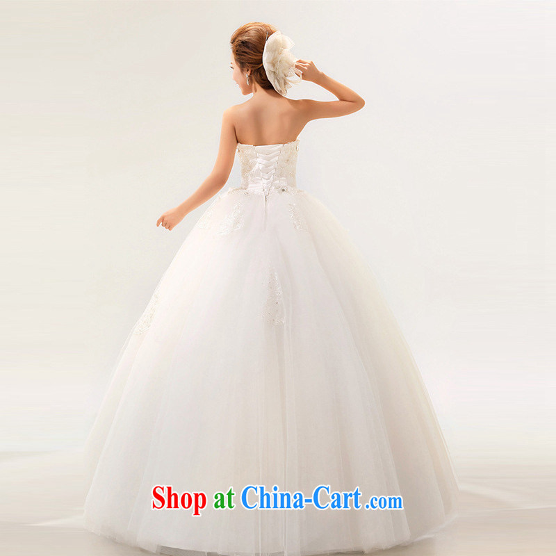 Light (at the end QM) wedding dresses bride's bare chest Princess bride wedding wedding dresses CTX m White XXL, shallow End, Online Shopping