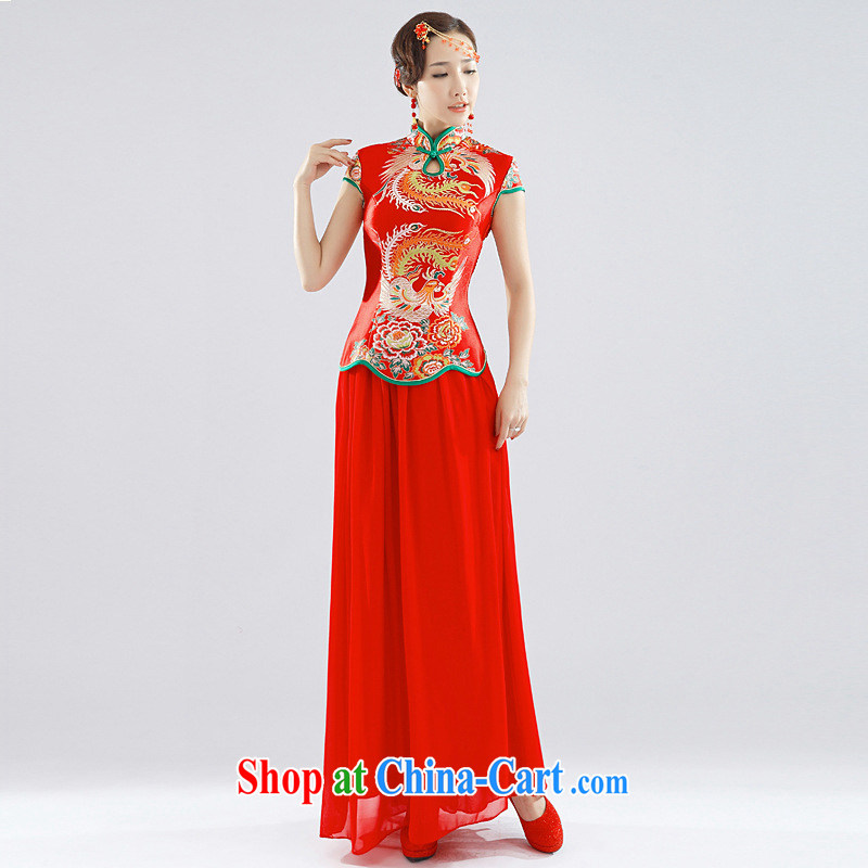 Light (at the end QM) Wedding dress red wedding toast wedding service CTX QP 112 red XXL, shallow end, shopping on the Internet
