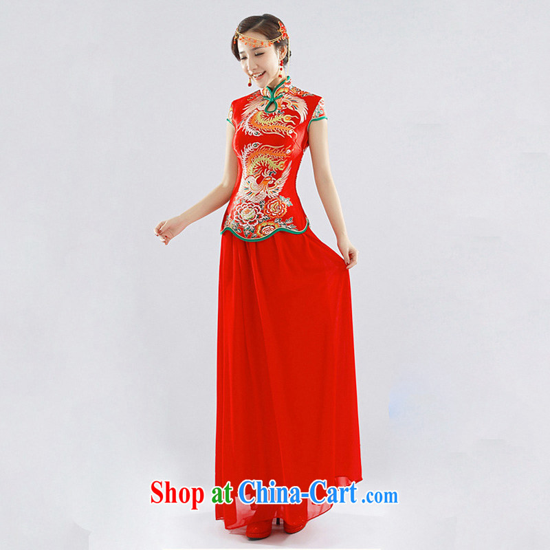 Light (at the end QM) Wedding dress red wedding toast wedding service CTX QP 112 red XXL, shallow end, shopping on the Internet