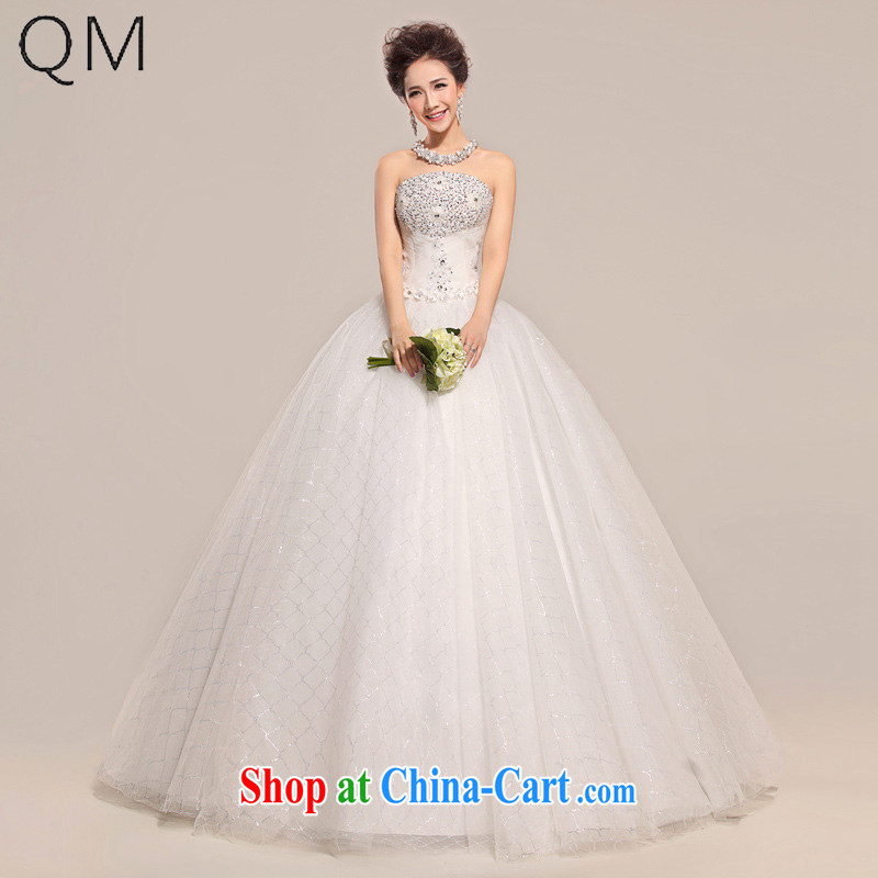 Shallow end _QM_ simple Erase chest wedding with bride-sweet wedding wedding CTX HS 518 m White XXL