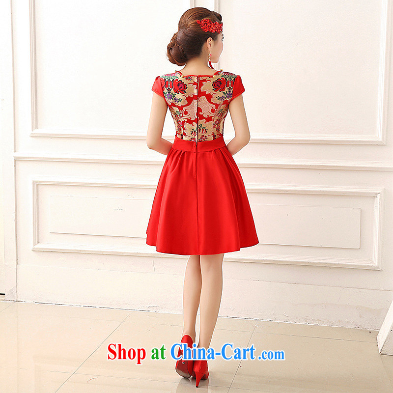 Light (at the end) QM cheongsam dress red wedding toast wedding service long-sleeved bridal replacing CTX QP 152 red XXL, shallow end, shopping on the Internet