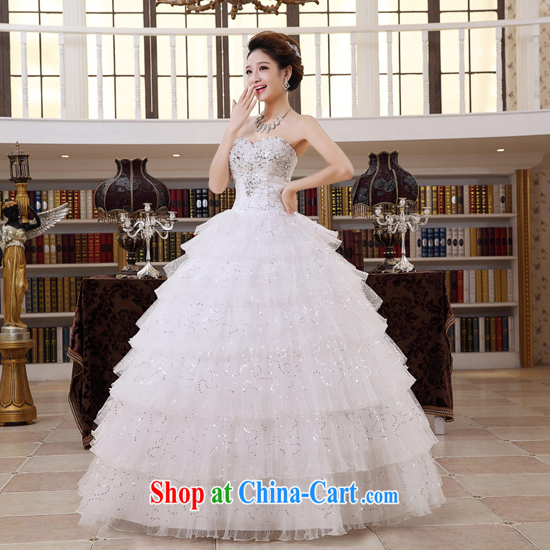 Love Life 2015 new erase chest tail wedding spring, bridal video thin wedding dress female inserts drill with XXL paragraph 2 feet 3 waist, love life, and, on-line shopping