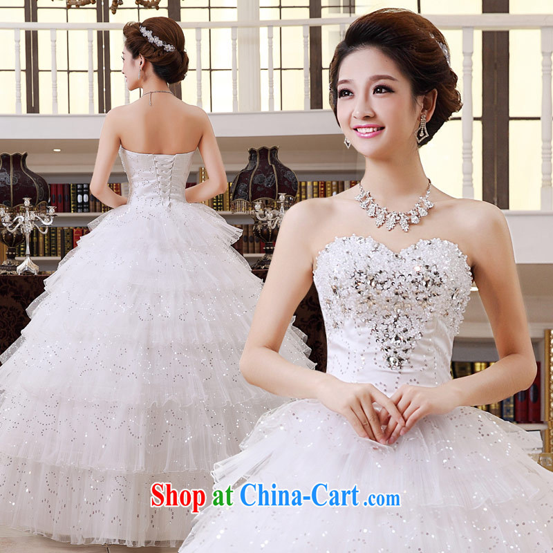 Love Life 2015 new erase chest tail wedding spring, bridal video thin wedding dress female inserts drill with XXL paragraph 2 feet 3 waist, love life, and, on-line shopping