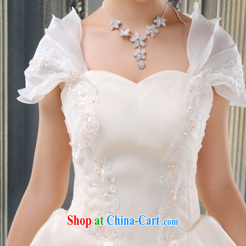 Love, Norman champagne color white bridal wedding tail wedding boutique wedding Princess graphics thin pack shoulder strap, 183 HS champagne color XS pieced, so Pang (AIRANPENG), online shopping