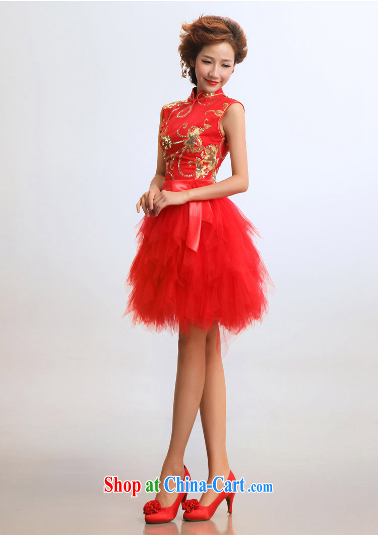 Light (at the end) QM dresses short wedding bridal wedding wedding bridal dresses qipao CTX red XXL pictures, price, brand platters! Elections are good character, the national distribution, so why buy now enjoy more preferential! Health