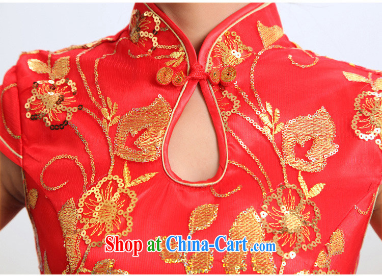 Shallow end (QM) bridal short cheongsam improved stylish marriages wedding dresses CTX red XXL pictures, price, brand platters! Elections are good character, the national distribution, so why buy now enjoy more preferential! Health