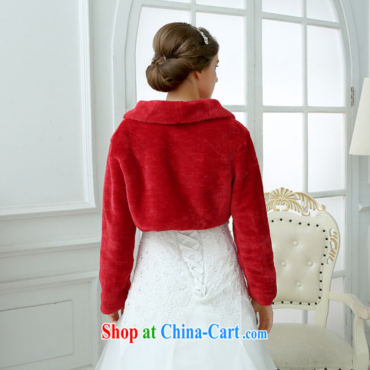 2014 fall/winter new bridal wedding dresses warm jacket red with adjustable long-sleeved wool shawl pictures, price, brand platters! Elections are good character, the national distribution, so why buy now enjoy more preferential! Health