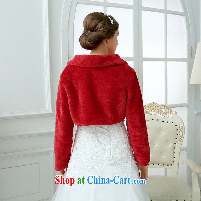 2014 fall/winter new bridal wedding dresses warm jacket red with adjustable long-sleeved wool shawl, flower Angel (DUOQIMAN), and shopping on the Internet