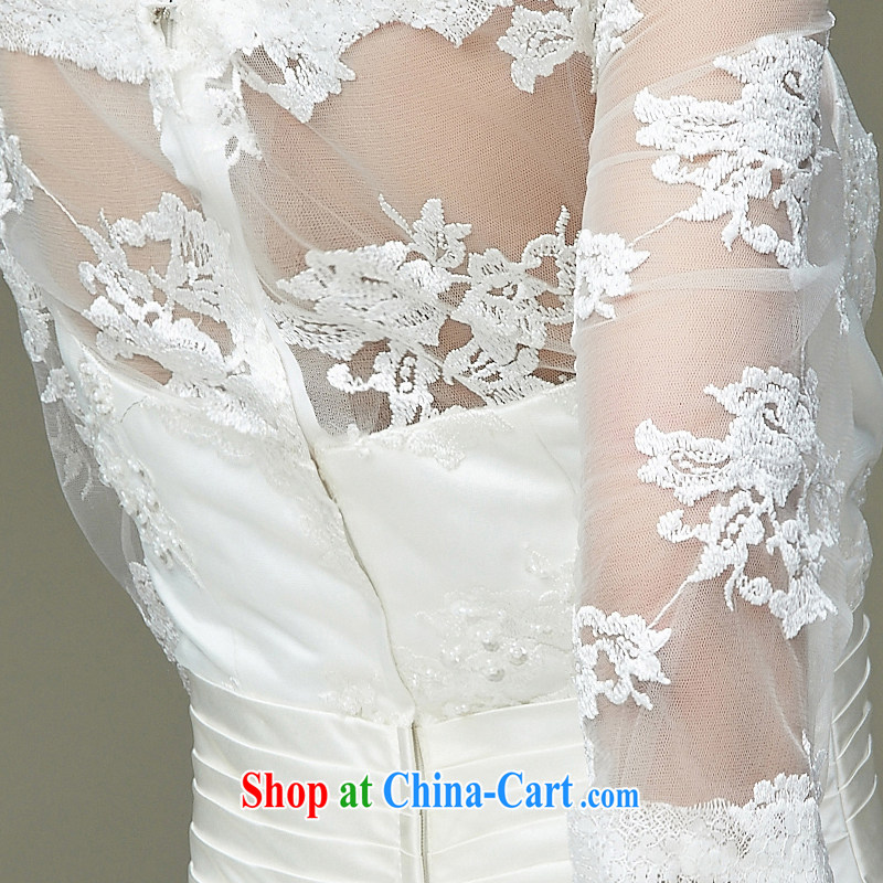 Han Park (cchappiness) 2015 new sense of the word shoulder lace floral bridal wedding fashion A fields, as well as the wedding white XXL (7 days Shipping), Han Park (cchappiness), online shopping