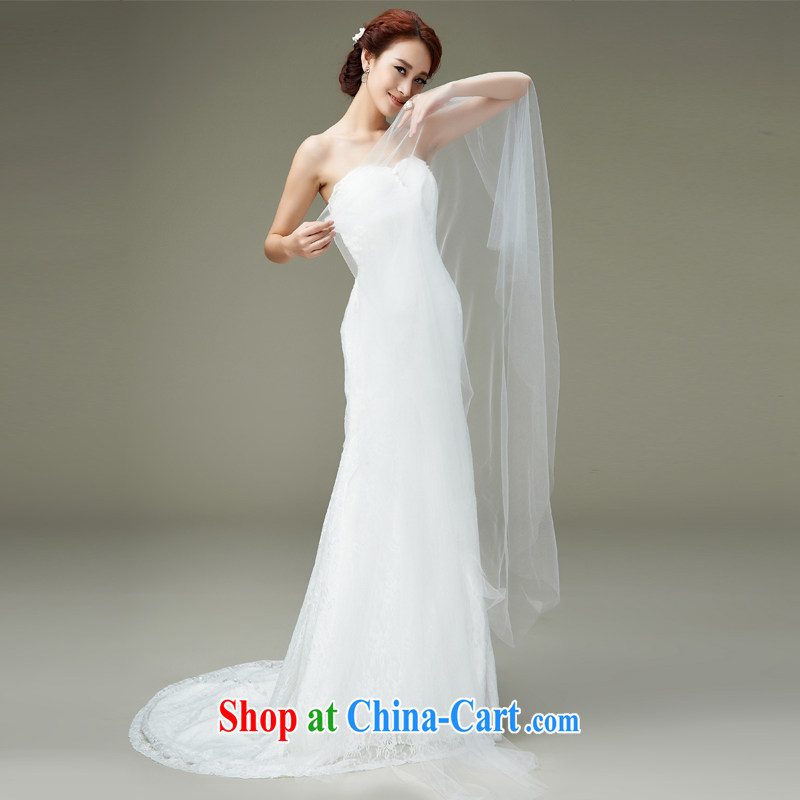 Han Park (cchappiness) 2015 new stylish erase chest lace and yarn bridal wedding zipper crowsfoot-waist small tail wedding white XXL (7 days shipping), Han Park (cchappiness), online shopping