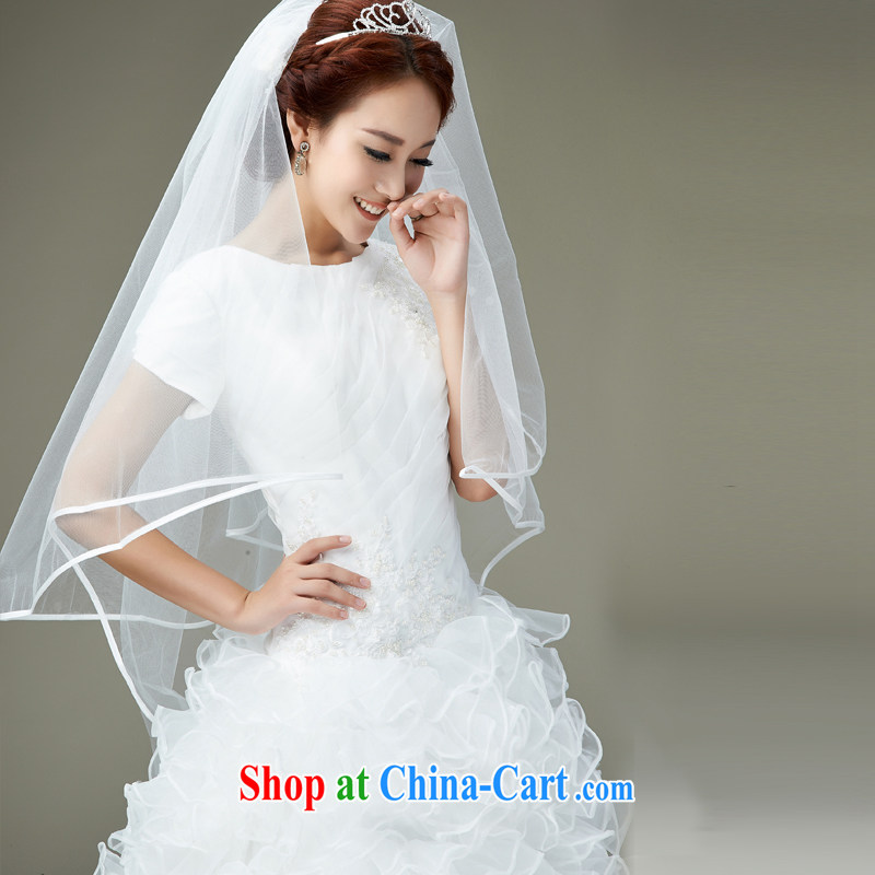 Han Park (cchappiness) 2015 new noble conservative temperament shaggy dress bridal wedding white XL (7 days Shipping), Han Park (cchappiness), online shopping
