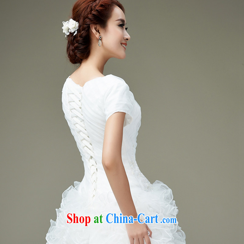 Han Park (cchappiness) 2015 new noble conservative temperament shaggy dress bridal wedding white XL (7 days Shipping), Han Park (cchappiness), online shopping