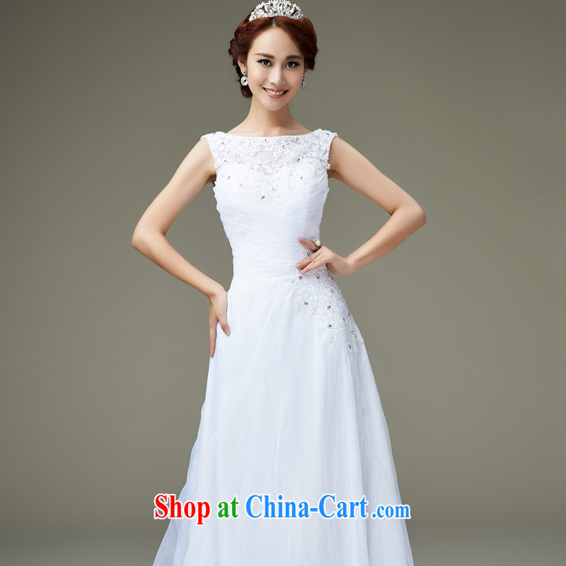 Han Park (cchappiness) 2015 New a field for cultivating simplicity and back exposed style bridal wedding white XXL (7 days shipping), Han Park (cchappiness), online shopping