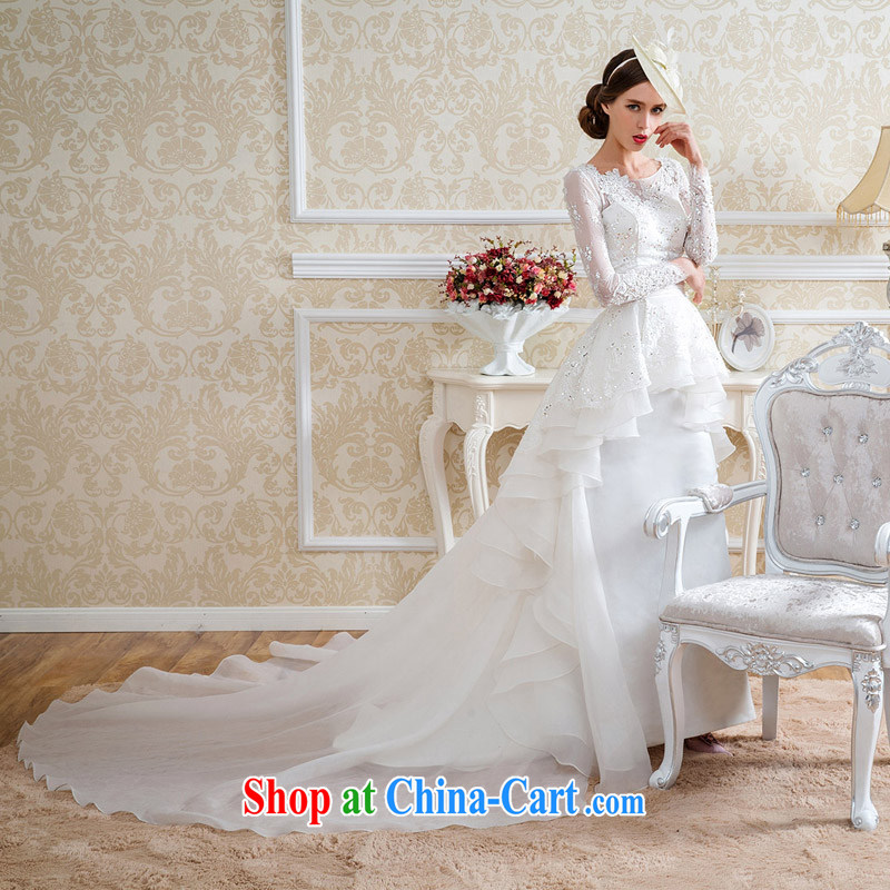 The bride's wedding dresses the original design Palace tail wedding winter 2538 L, the bride, shopping on the Internet