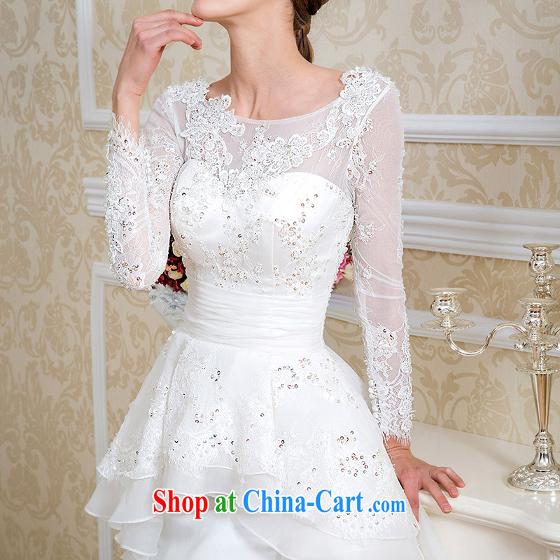 The bride's wedding dresses the original design Palace tail wedding winter 2538 L, the bride, shopping on the Internet