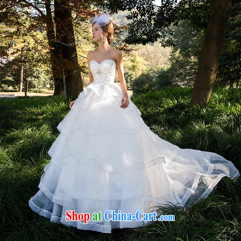 The bride's winter wedding erase chest cake skirt with original design manual staple Pearl 2525 M, a bride, and shopping on the Internet