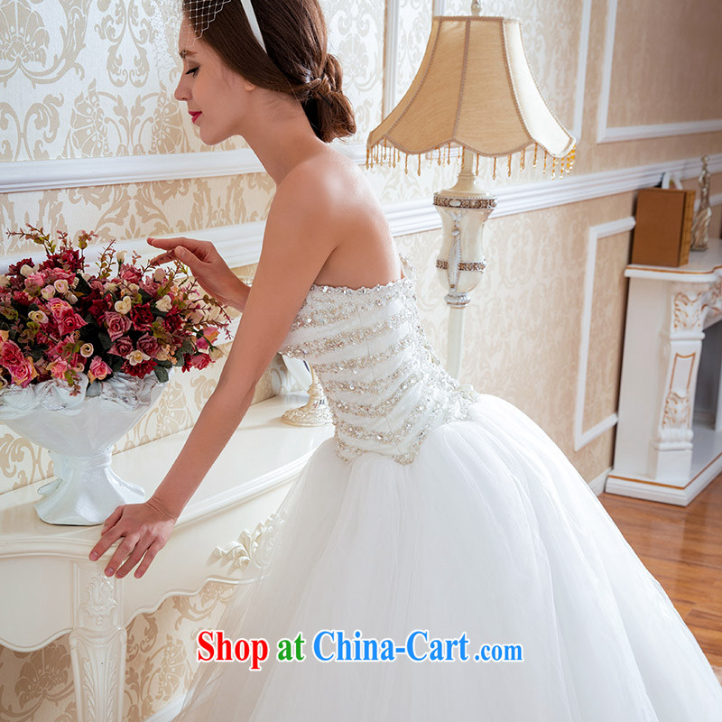 The bride's luxury diamond wedding with Sense of bare chest wedding original wedding 2015 new 2520 S, the bride, shopping on the Internet