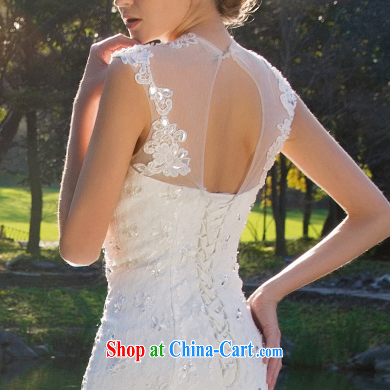 The bride's wedding dresses new 2015 stylish Original Design crowsfoot the tail wedding 2531 L, the bride, shopping on the Internet
