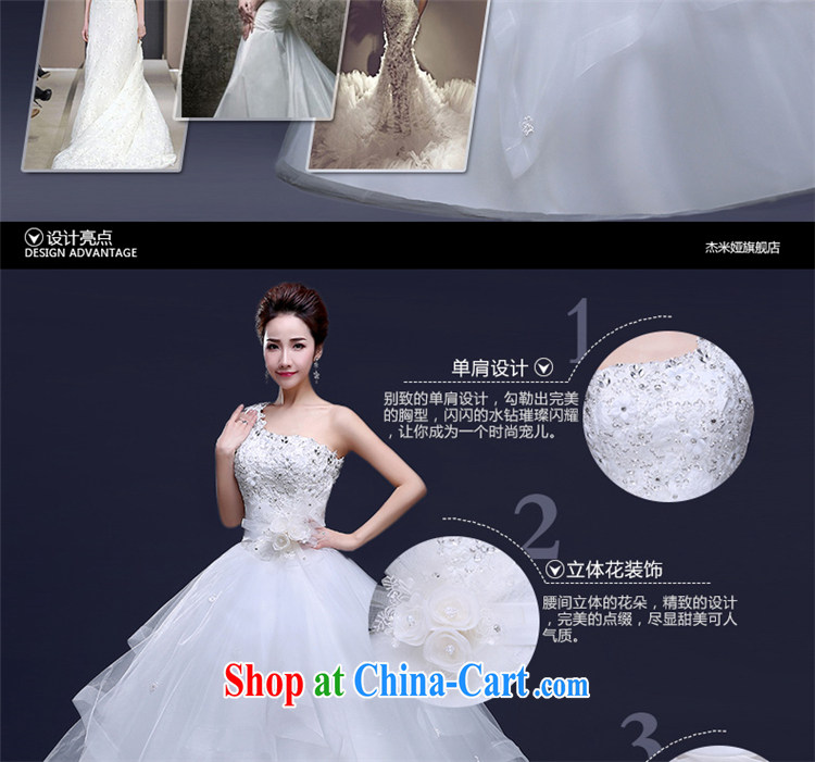 J. MIA tail wedding dresses new spring 2015 Korean fashion bridal alignment, single shoulder wiped his chest to bind with the Code erase chest tail XXL pictures, price, brand platters! Elections are good character, the national distribution, so why buy now enjoy more preferential! Health