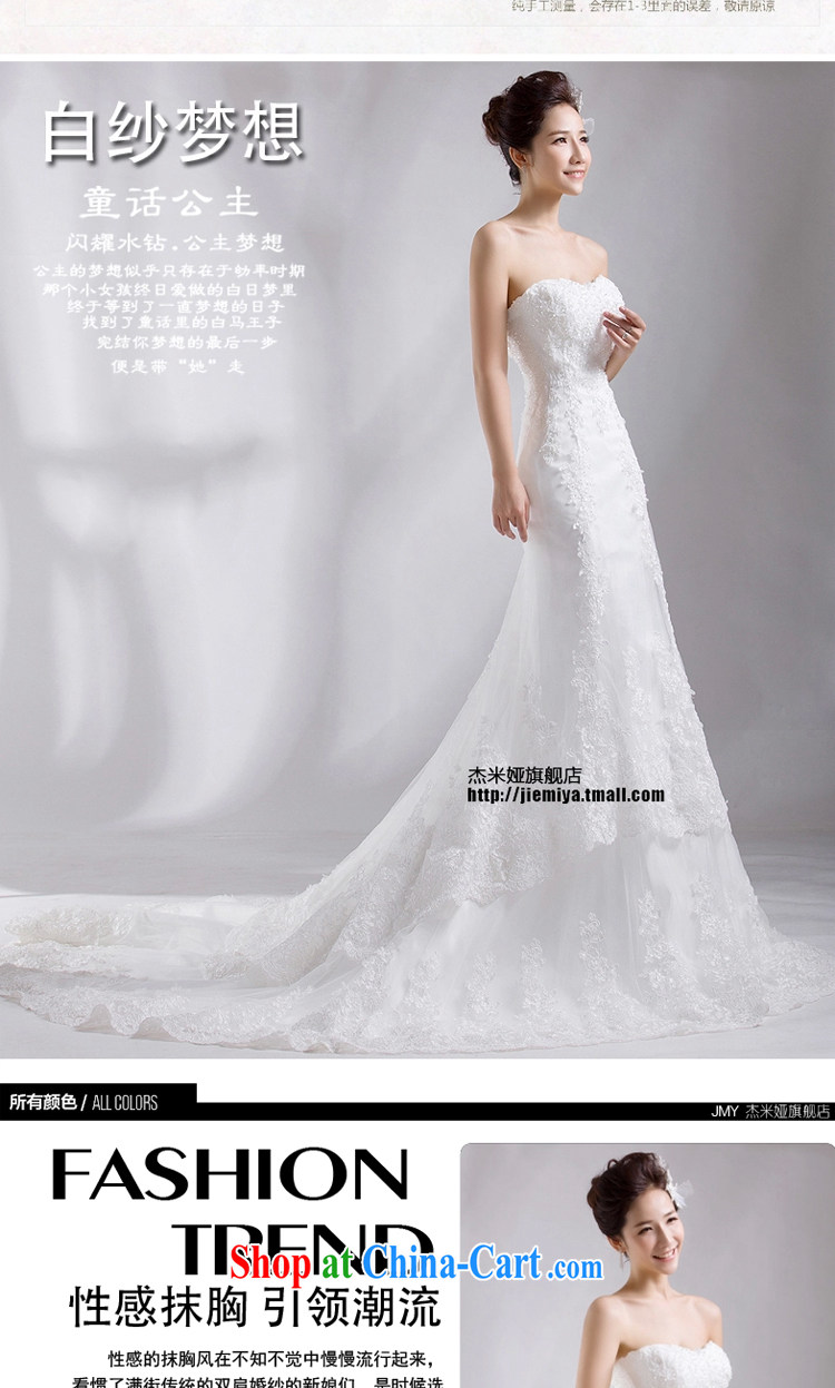 J. MIA crowsfoot wedding dresses new 2015 tail Korean fashion wiped chest bridal lace red, tied with winter white 1M tail XXL pictures, price, brand platters! Elections are good character, the national distribution, so why buy now enjoy more preferential! Health