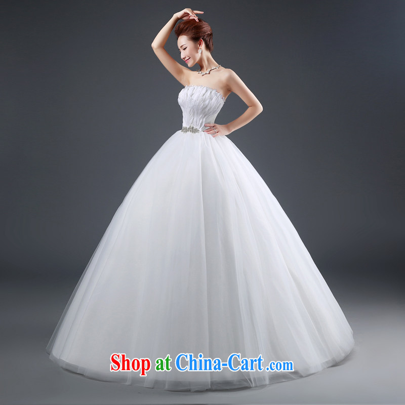 Cheng Kejie MIA wedding dresses 2015 new stylish Korean version wiped his chest and shaggy dress bride marriage tied with the Code XXL, Jake Mia, and shopping on the Internet