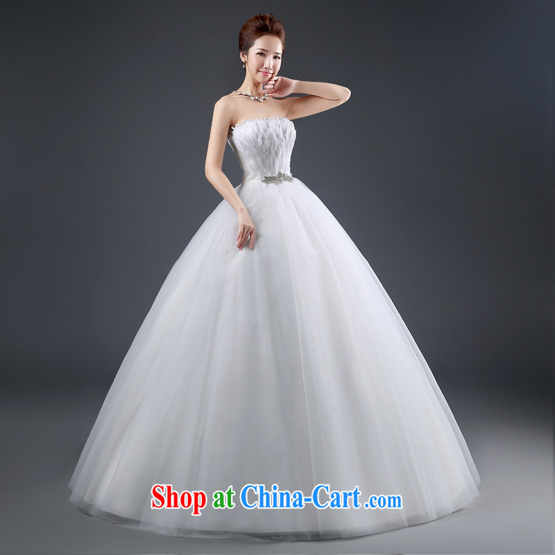 Cheng Kejie MIA wedding dresses 2015 new stylish Korean version wiped his chest and shaggy dress bride marriage tied with the Code XXL, Jake Mia, and shopping on the Internet