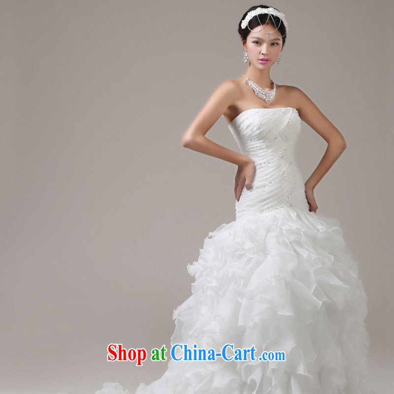 Jie MIA crowsfoot wedding dresses 2014 new Korean version the Field shoulder retro beauty graphics thin tail wedding XXL, Jake Mia, shopping on the Internet
