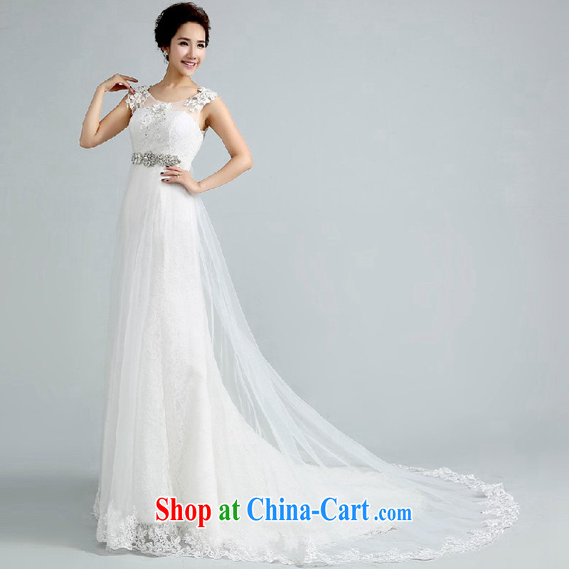 Cheng Kejie MIA wedding dresses 2015 New a Field double-shoulder-tail wedding Korean style binding with the code at Merlion wedding XXL, Jake Mia, shopping on the Internet