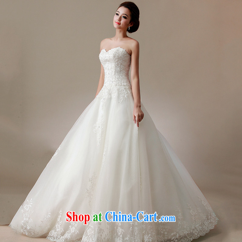On the wedding dresses 2015 new Yu-yen A Edition thin waist wiped his chest to Princess shaggy dress wedding tail, tailored to the progress, and, on-line shopping