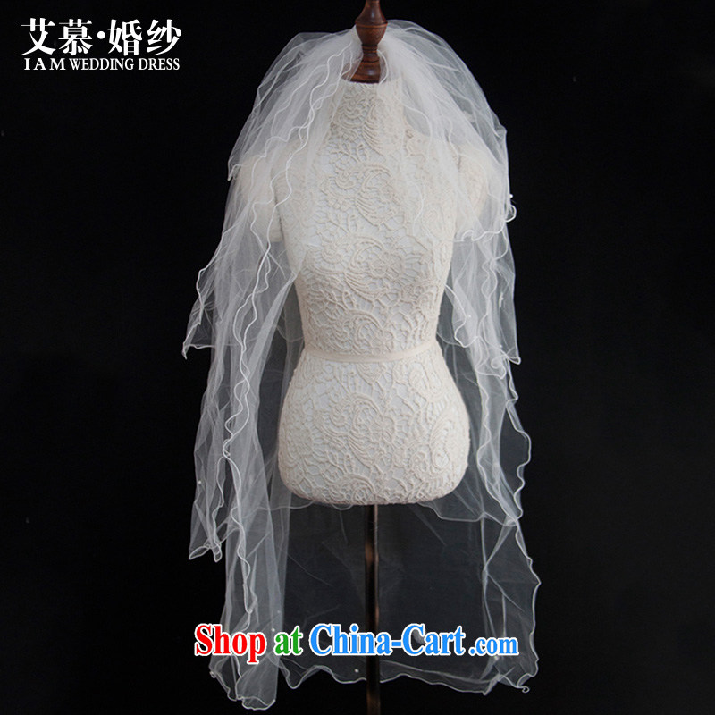 The AIDS 2015 new wedding photography dress layer 4 volume edge Pearl shaggy head dresses bridal mandatory