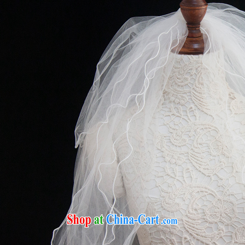 On the 2015 new wedding photography wedding dresses layer 4 volume edge Pearl shaggy head dresses bridal mandatory, AIDS, and shopping on the Internet