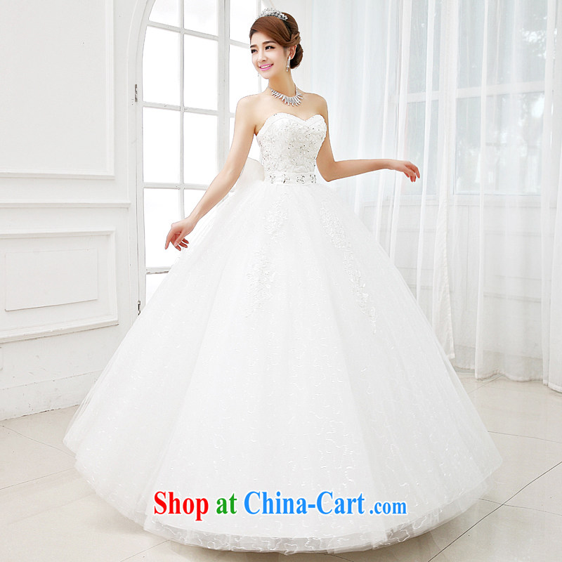 Code Hang Seng bridal 2014 new wedding dresses winter wiped his chest wedding high waist lace graphics thin wedding fashion pregnant wedding tail wedding tailored white XXXL, and hang Seng bride, shopping on the Internet