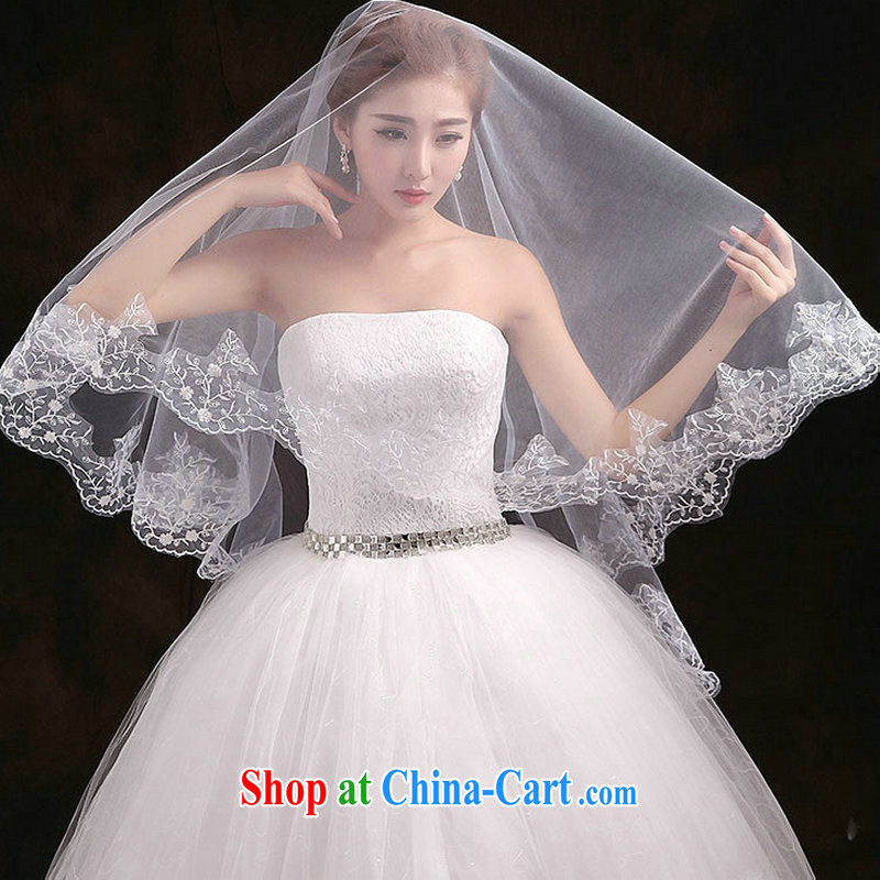 There is a bride's head by a long-tail M lace and yarn wedding dresses tail head yarn T 3021 white 3M, still, and that, on-line shopping