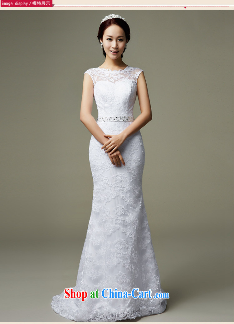 Han Park (cchappiness) 2015 new lace small tail end crowsfoot sense of the word shoulder back exposed bridal dresses wedding white XXL pictures, price, brand platters! Elections are good character, the national distribution, so why buy now enjoy more preferential! Health