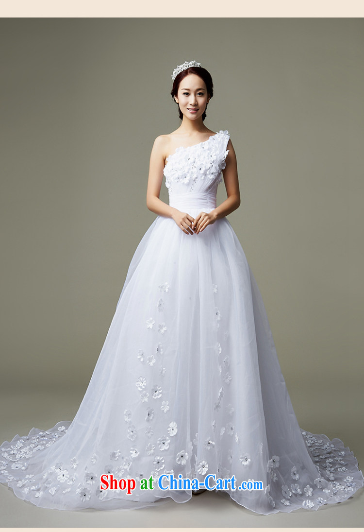 Han Park (cchappiness) 2015 new sexy single shoulder bridal wedding dream Web yarn flowers tail wedding white XXL (7 day shipping) pictures, price, brand platters! Elections are good character, the national distribution, so why buy now enjoy more preferential! Health