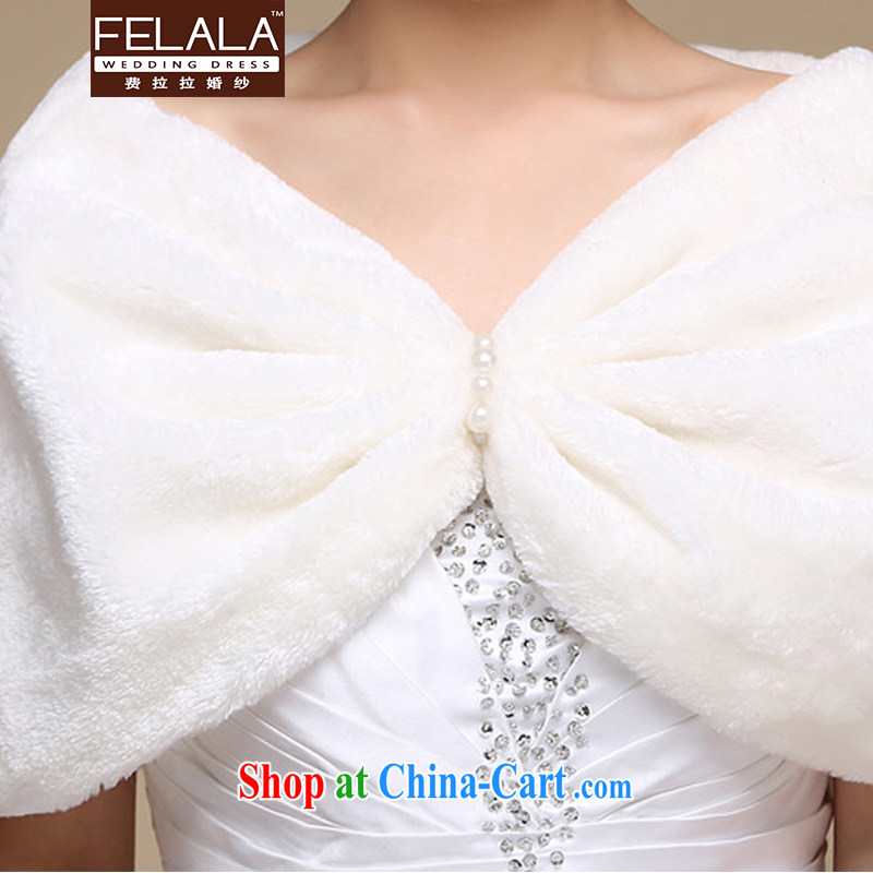 Ferrara 2015 new white winter bridal elegant Pearl warm shawl, La wedding (FELALA), and, on-line shopping