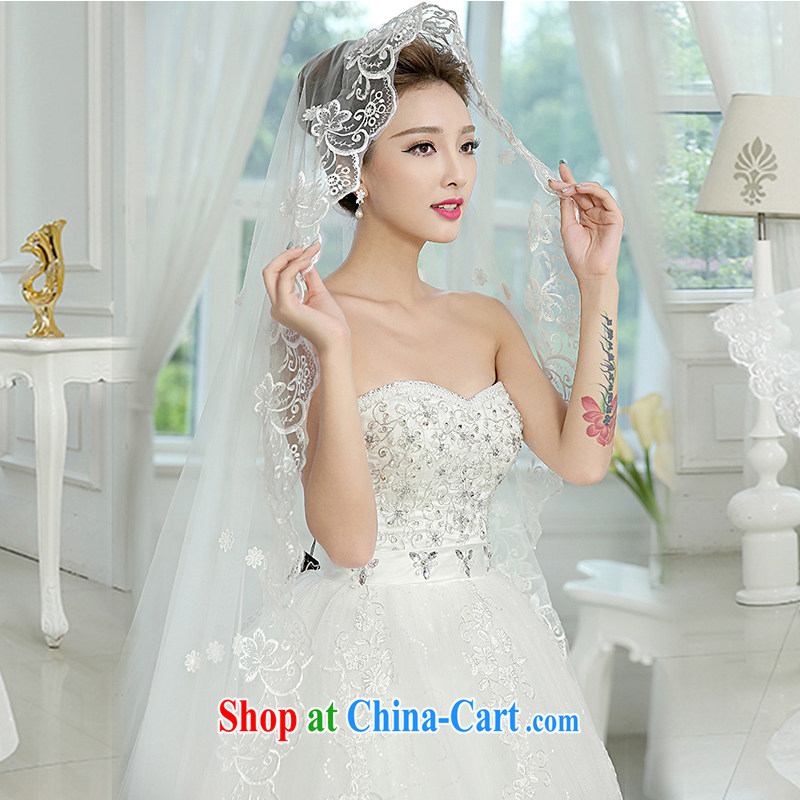 Code hang bridal 2015 new tail wedding and legal standard ultra-long lace and yarn beach head yarn high quality luxury 3M wedding and yarn are code 3 M