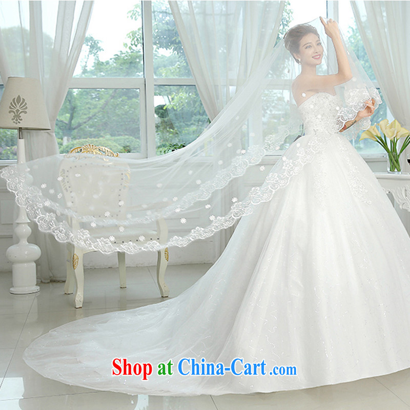 Code hang bridal 2015 new tail wedding and legal standard ultra-long lace and yarn beach head yarn high quality luxury 3M wedding and yarn are code 3 M, and hang Seng bride, shopping on the Internet