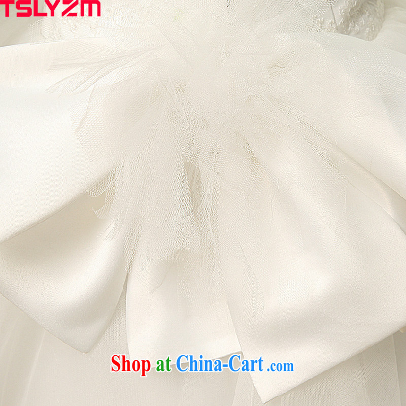 Tslyzm, Japan, and South Korea wedding elegant, for lace Openwork with skirt 2015 spring and summer new antique Palace, the wind shoulders bridal wedding dress white with shaggy wedding XXL, Tslyzm, shopping on the Internet