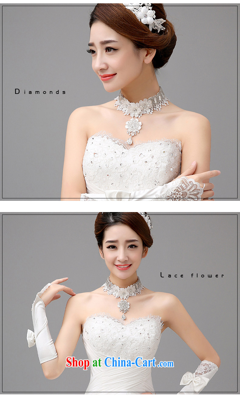 The United States, wedding dresses accessories bridal necklace only lace flowers parquet diamond necklace bridal jewelry jewelry E - 01 white pictures, price, brand platters! Elections are good character, the national distribution, so why buy now enjoy more preferential! Health