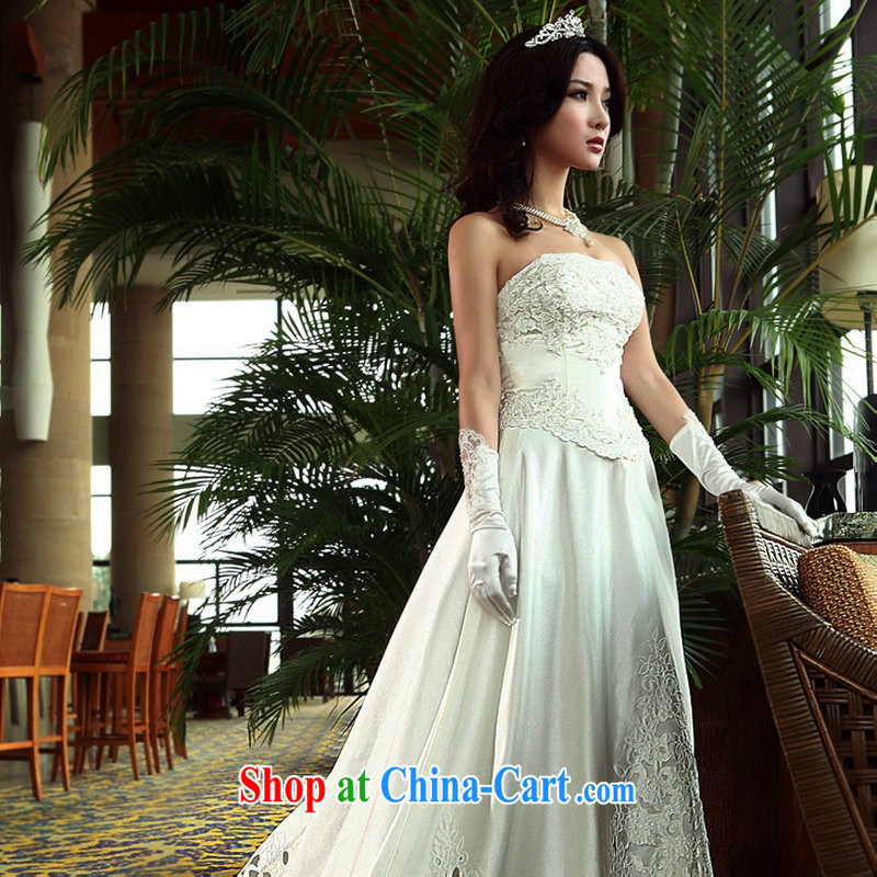 There's a Wedding-tail 2015 new Princess thick wrought-biological empty take powerful big-tail bridal wedding YS 6103 white L, yet, and, on-line shopping