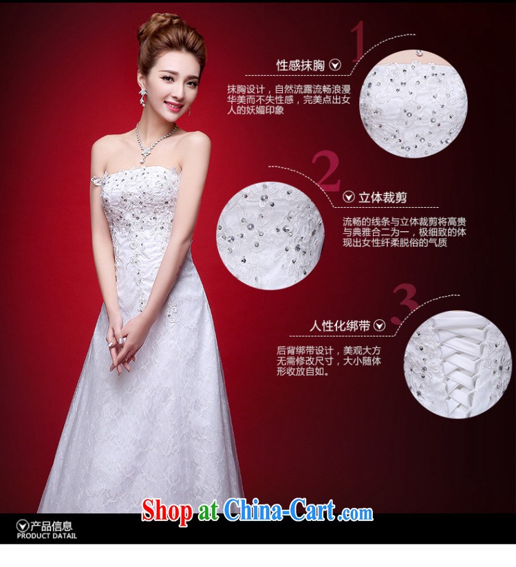 wedding dresses 2015 new summer Korean fashion Mary Magdalene Beauty Chest graphics thin wedding dress bridal wedding diamond jewelry the waist with tie-down the code wedding white XXL pictures, price, brand platters! Elections are good character, the national distribution, so why buy now enjoy more preferential! Health