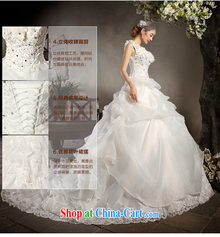 Click Tslyzm shoulder wedding dresses long-tail flowers 2015 spring and summer new ramp shoulder parquet diamond luxury straps Korean video thin wedding dress white long-tail wedding XXL pictures, price, brand platters! Elections are good character, the national distribution, so why buy now enjoy more preferential! Health