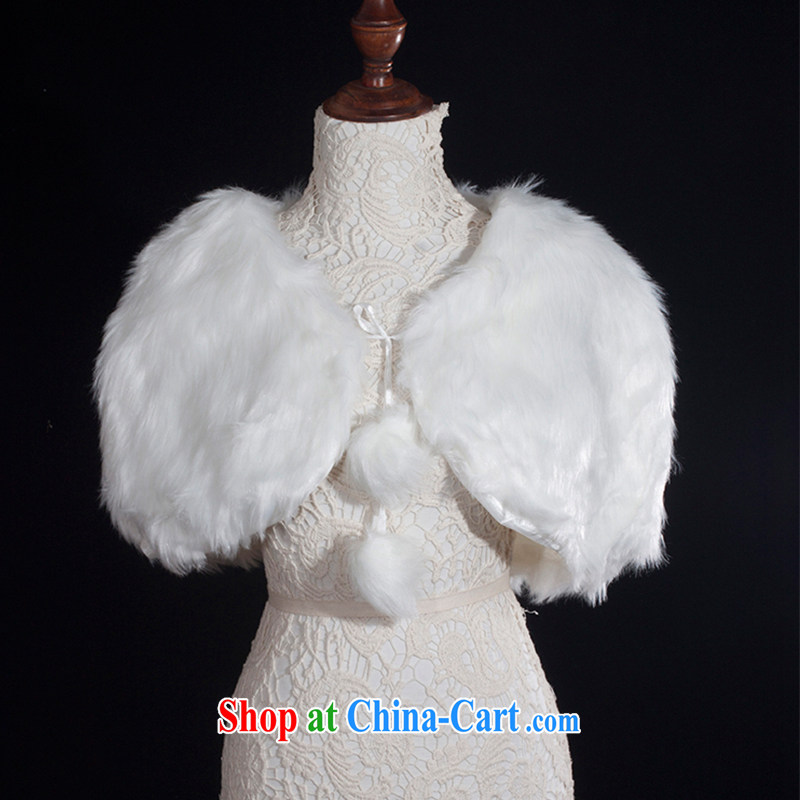 With the 2014 new wedding hair shawl bridal shawl white hair tied with a shawl jacket fall and winter, ivory, AIDS, and shopping on the Internet
