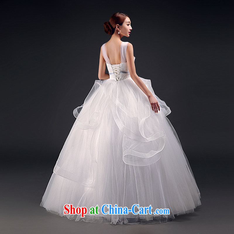 Mr. where Yu 2015 in accordance with new summer wedding bridal wedding wedding dresses wedding large, pregnant women wedding beauty and stylish Korean double-shoulder strap with bare chest wedding white XL, where Yu, and shopping on the Internet